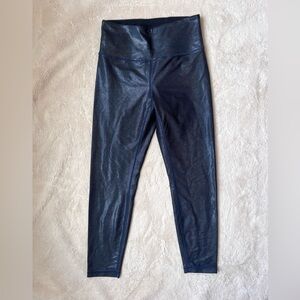Zyia Black/Navy Blue Reflective Sparkle Light N Tight Legging Women's size 6-8